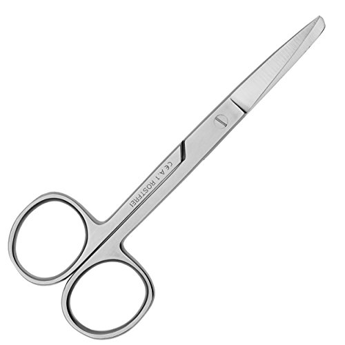 Gebogene Schere - spitz/stumpf - 11,5 cm - gebogene Schneide von May