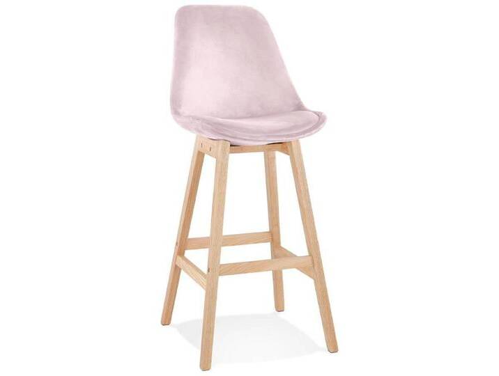 MAY Interiors Barhocker Expo Samt rosa Samt 48x113 cm NADUVI von May