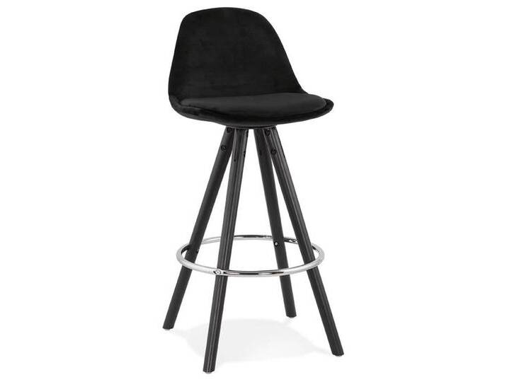 MAY Interiors Barhocker Grace Mini Schwarz Samt 41x87 cm NADUVI von May