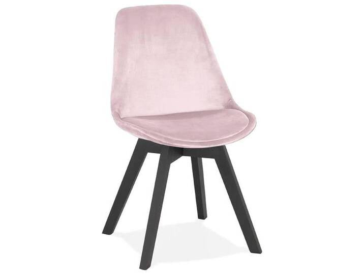 MAY Interiors Esszimmerstuhl Ika Samt rosa Samt 48x85x48 cm NADUVI von May