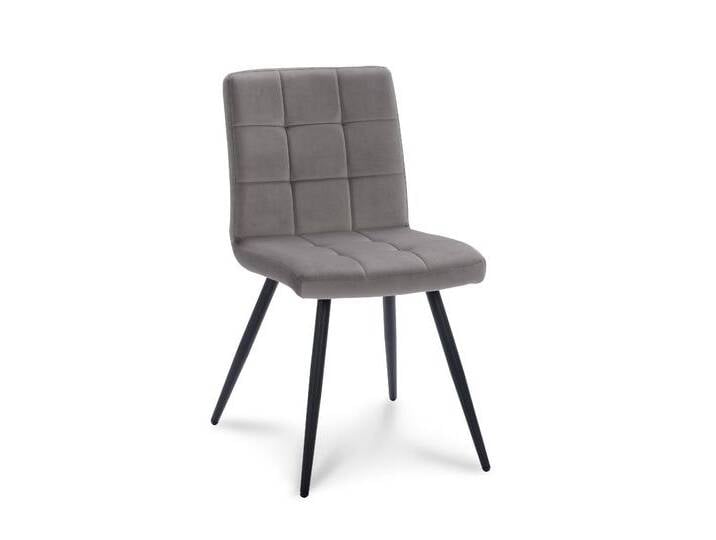 MAY Interiors Esszimmerstuhl Slims Samt grau Samt 44x81x57 cm NADUVI von May