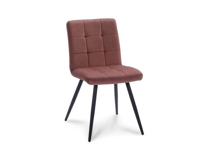 MAY Interiors Esszimmerstuhl Slims Samt rosa Samt 44x81x57 cm NADUVI von May