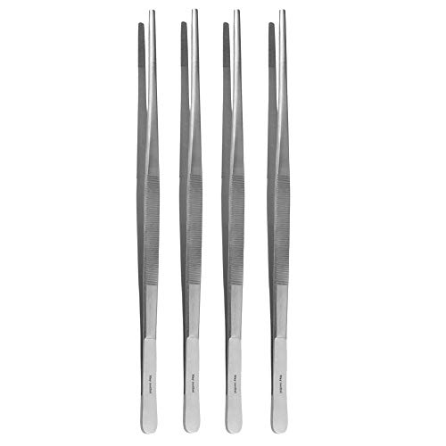 May 4er Set Kochpinzette 30 cm lang - Küchenpinzette - Grillpinzette - Grillzange - Edelstahl May 4er Set Kochpinzette 30 cm lang - Küchenpinzette - Grillpinzette - Grillzange - Edelstahl von May