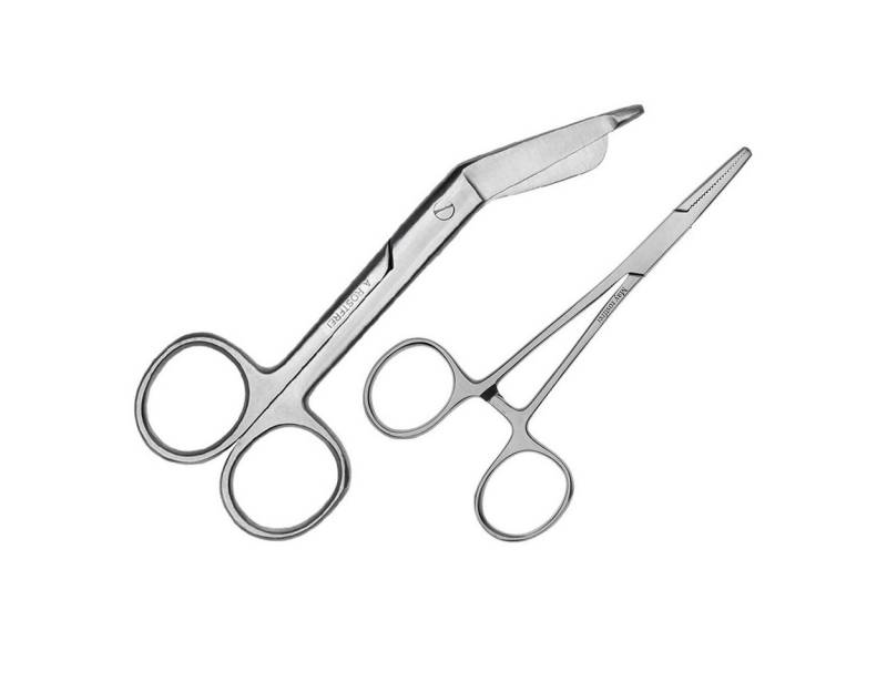 May Klemmen Set - 1x Mehrzweck-Schere 14,5 cm - Edelstahl + 1x Klemme mit geradem May Klemmen Set - 1x Mehrzweck-Schere 14,5 cm - Edelstahl + 1x Klemme mit geradem von May