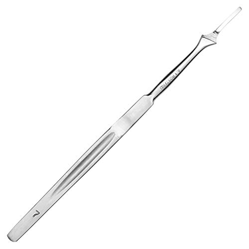 May Skalpellhalter 16 cm lang - mit flachem Handgriff - Figur Nr 3 - Skalpellgriff - Klingenhalter für Einmal-Sklapellklingen - Edelstahl von May