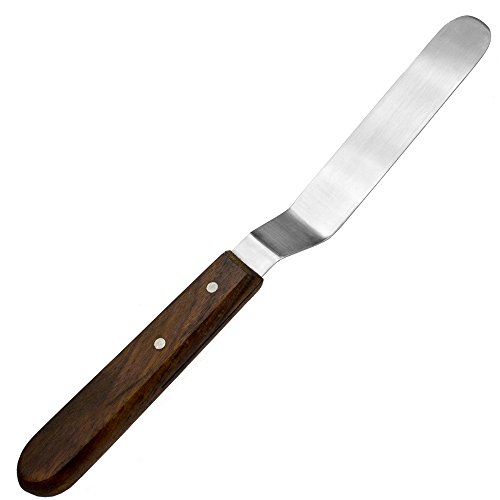 May - Winkelpalette - Streichpalette - Streichmesser aus Edelstahl - mit Holzgriff - Gesamtlänge: 24 cm May - Winkelpalette - Streichpalette - Streichmesser aus Edelstahl - mit Holzgriff - Gesamtlänge: 24 cm von May