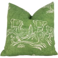 Andrew Martin - Freundliche Leute Basil Green Designer Kissenbezug Home Decor Dekokissen von MayEvelyneInteriors