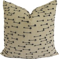 Clarke Und - Nala Indigo Atemberaubender Afrikanisch Inspirierter Bestickter Kissenbezug Dekokissen Designer Home Decor von MayEvelyneInteriors