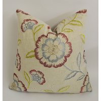 Clarke Und - Richmond Himbeer/Duckegg Atemberaubender Bestickter Designer Kissenbezug Dekokissen von MayEvelyneInteriors