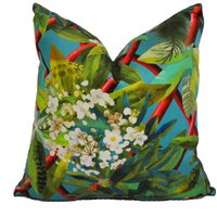 Designers Guild/Christian Lacroix - Canopy Türkis Kissenbezug Dekokissen Designer Home Decor von MayEvelyneInteriors