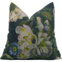 Designers Guild - Delft Blume Charcoal Atemberaubende Designer Kissenbezug Wohndekor Dekokissen von MayEvelyneInteriors