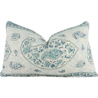 Gp & J Baker - Coromandel Blau Atemberaubendes Selbstrohriertes Designer Kissenbezug Home Deco Deko Kissen von MayEvelyneInteriors