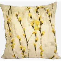 Harlekin - Salice Senf Lebendige Blumen Designer Kissenbezug Dekokissen Handmade Home Decor von MayEvelyneInteriors