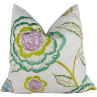 Manuel Canovas - Alma Absinthe Atemberaubende Bestickte Designer Kissenhülle Home Deco Deko Kissen von MayEvelyneInteriors