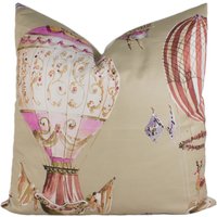 Manuel Canovas - L'envol Tomate Heißluftballon Designer Kissenbezug Handgemachtes Dekokissen Wohndekor von MayEvelyneInteriors