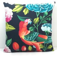 Manuel Canovas - Serendip Nuit Bunt Blumen Designer Kissenbezug Handgemachter Dekokissen Wohndekor von MayEvelyneInteriors