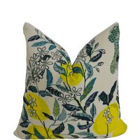 Schumacher - Zitrus Garten Pool Wunderlicher Obstbäume Designer Kissenbezug Handgemachtes Dekokissen von MayEvelyneInteriors