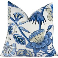Thibaut - Anna French Cleo Blau/Weiß Atemberaubende Kissenhülle Kissenbezug Designer Home Decor von MayEvelyneInteriors