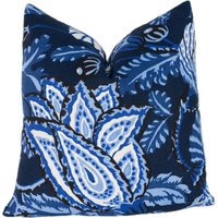 Thibaut - Mitford Navy Kissenbezug Designer Home Decor von MayEvelyneInteriors