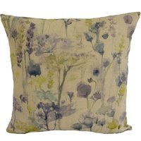 Voyage - Ilinizas Zitrone Natürlich Eleganter Aquarell Wiese Kissenbezug Handgemachtes Dekokissen Designer Wohndekor von MayEvelyneInteriors