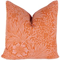 William Morris - Ringelblume Orange/Rosa Kissenbezug Überwurf Kissen Designer Home Decor von MayEvelyneInteriors