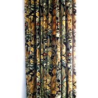 William Morris - Wald Charcoal Velvet Vorhänge Designer Home Décor von MayEvelyneInteriors