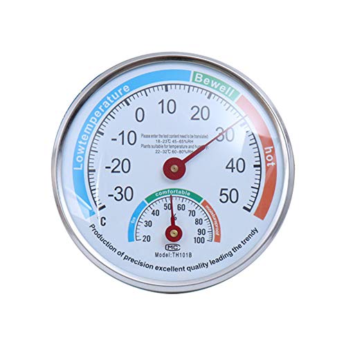 MayGreeny Analoges Thermometer Hygrometer hohe Präzision Zeiger Hygrothermograph für Innen und Außen von MayGreeny