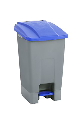 Maya Professional Tools 04309 Mülleimer mit Pedal und Rollen, 70 L von Maya