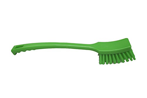 Maya Professional Tools 10215-5 Lange Mehrzweck-Stielbürste, harte Borsten, FBK/Lebensmittelhygiene, 410 mm x 45 mm, Grün von Maya