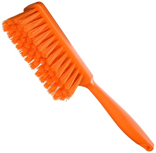 Maya Professional Tools 10252-7 Handfeger mittelharte Borsten, FBK/Lebensmittelhygiene, 340 mm x 35 mm, Orange von Maya Professional Tools