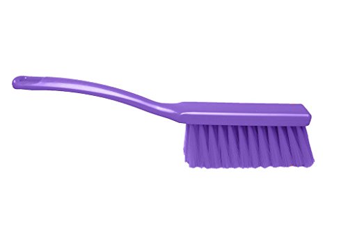 Maya Professional Tools 10256-8 Handfeger mittelharte Borsten, FBK/Lebensmittelhygiene, 2 Borstenarten, 340 mm x 35 mm, Lila von Maya