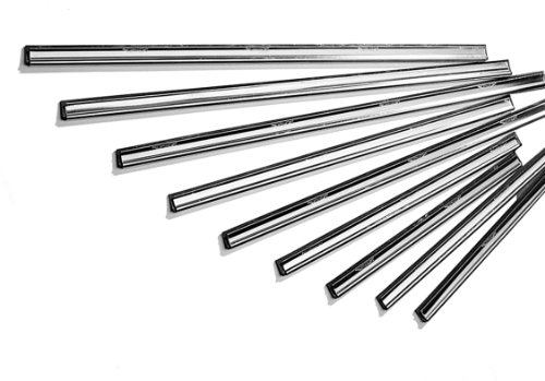 Ettore Professional Tools 1241 Profi-Fensterreinigung Gummilippe, Edelstahl, ohne Clips, 45 cm von Ettore