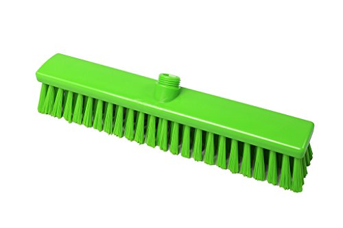 Maya Professional Tools 15009-5 StraßenBesen FBK/Lebensmittelhygiene mit mittelharten Borsten, 400 mm x 60 mm, Grün von Maya