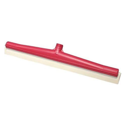 Maya Professional Tools 15072-3 Wasserschieber mit weißer Ersatz-Gummilippe, FBK/Lebensmittelhygiene, 500 mm, Rot von Maya