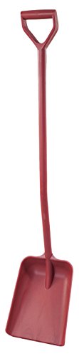 Maya Professional Tools 15103-3 Einteilige Schaufel, Langer Stiel, FBK/Lebensmittelhygiene, 270 mm x 340 mm x 1330 mm, Rot von Maya Professional Tools