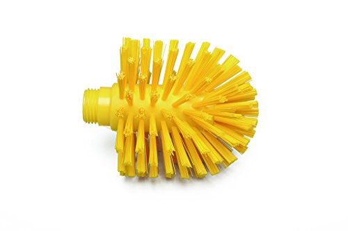 Maya Professional Tools 47152-4 Rohrbürste FBK/Lebensmittelhygiene mit Gewinde, 105 mm x 115 mm x 140 mm, Gelb von Maya
