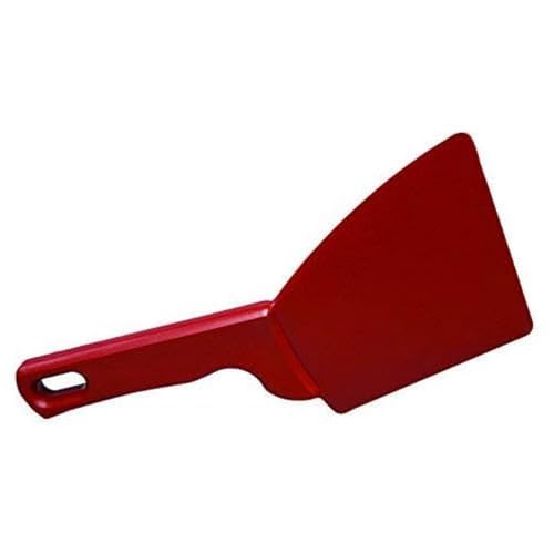 Maya Professional Tools 72900-3 Ergonomischer Spachtel mit 2 Arbeitsseiten, Metall- und Röntgenerkennung, FBK/Lebensmittelhygiene, 100 mm x 240 mm, Rot von Maya Professional Tools