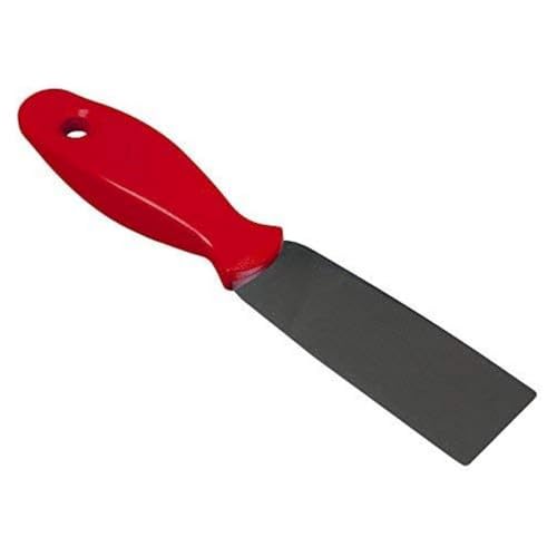 Maya Professional Tools 78042-3 Spachtel, Edelstahl, fest, Griff mit Metall- und Röntgenerkennung, FBK/Lebensmittelhygiene, 40 mm x 240 mm, Rot von Maya Professional Tools