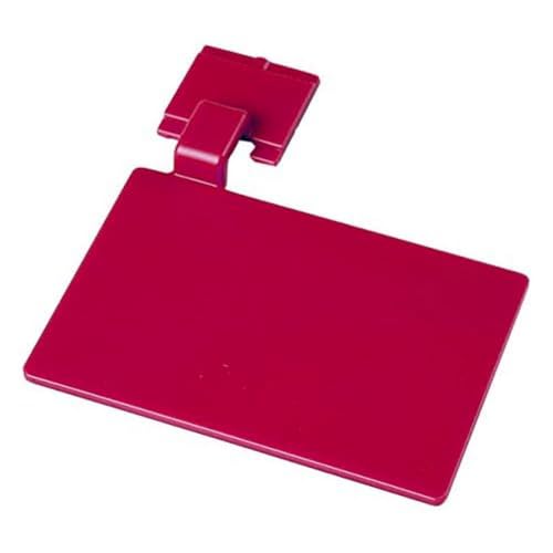 Maya Professional Tools 80002-3 Schild für Wandschiene, FBK/Lebensmittelhygiene, 110 mm x 75 mm, Rot von Maya Professional Tools