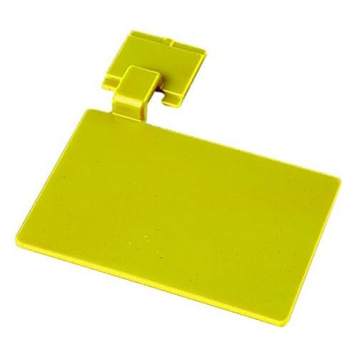 Maya Professional Tools 80002-4 Schild für Wandschiene, FBK/Lebensmittelhygiene, 110 mm x 75 mm, Gelb von Maya