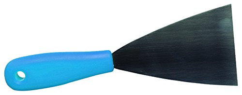 Maya Professional Tools 88082-2 Spachtel, Edelstahl, fest mit Plastikgriff, FBK/Lebensmittelhygiene, 80 mm, Blau von Maya Professional Tools