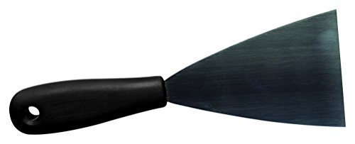 Maya Professional Tools 88082-6 Spachtel, Edelstahl, fest mit Plastikgriff, FBK/Lebensmittelhygiene, 80 mm, Schwarz von Maya Professional Tools