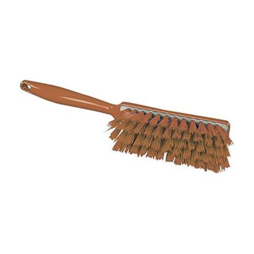 Maya Professional Tools 90252-12 Handfeger mit Befestigungssystem, Harz mittelharte Borsten, FBK/Lebensmittelhygiene, 340 mm x 35 mm, Braun von Maya