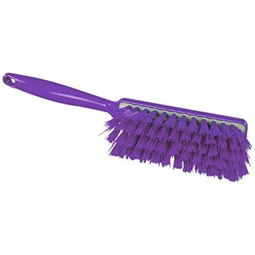 Maya Professional Tools 90252-8 Handfeger mit Befestigungssystem, Harz mittelharte Borsten, FBK/Lebensmittelhygiene, 340 mm x 35 mm, Lila von Maya
