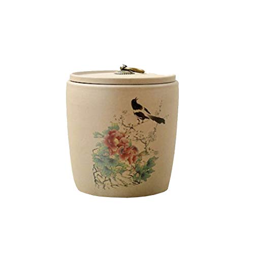 Japanischer Keramik Teeglas Tee Dosen Kanister Traditionelle Teedose Versiegelte Vorratsdose Deckel Home Küche Esszimmer Dekoration A12 von Maya Star