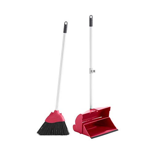Maya Professional Tools 09020 Besen und Kehrschaufel Set mit Reißverschluss, rot von Maya