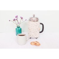 Haferflocken Stricken Kaffee Gemütlich - Cafetiere Kuschelig Kanne Wärmer Französisch Presse-Abdeckung Coffee Presse Kaffeekanne von MayaCroft