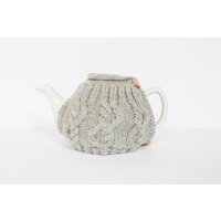 Licht Grauer Hand Stricken Teewärmer - Teekanne Kuschelig Wolle Tee Gemütlich Deckel & Wärmer Vintage Retro Teeliebhaber-Geschenk Licht Grauer Hand Stricken Teewärmer - Teekanne Kuschelig Wolle Tee Gemütlich Deckel & Wärmer Vintage Retro Teeliebhaber-Geschenk von MayaCroft