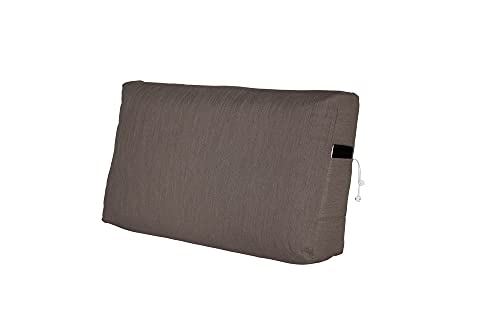 Rückenkissen Lesen Palettenkissen Kopfkissen RückenstützeTasche Pocket Euro Paletten Palettenauflage Sofa Nackenstütze Keilkissen Polstermöbel Schlafzimmer Garten MH-UQ-02 Braun 60x45x10/20 cm von Mayaadi Deluxe