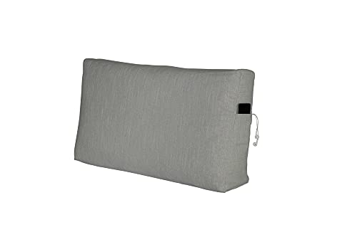 Rückenkissen Lesen Palettenkissen Kopfkissen RückenstützeTasche Pocket Euro Paletten Palettenauflage Sofa Nackenstütze Keilkissen Polstermöbel Schlafzimmer Garten MH-UQ-02 Hellgrau 70x45x10/20 cm von Mayaadi Deluxe